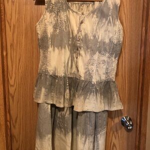 MODEL FRANCE Maxi Skirt with Matching Top